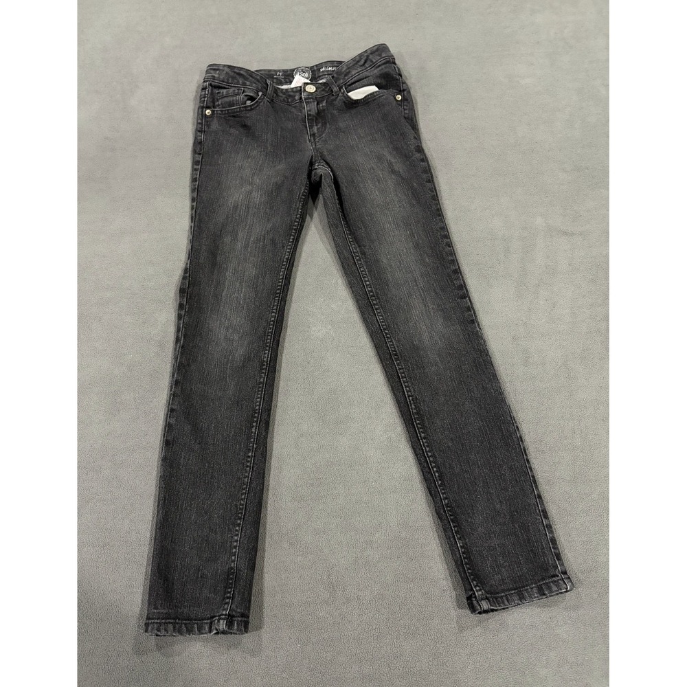 So Authentic American Heritage Jeans Womens 26 Black‎ Denim Cotton Dark Wash